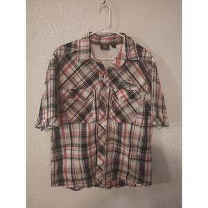 Harley-Davidson Mens Shirt Embroidered Button-Down Size Large Multicolored